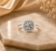 Round Cut Diamond Halo Engagement Ring | Aurova Jewel