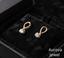 Diamond Loop Stud Earrings | Elegant Gold Teardrop Diamond Earrings