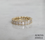 Oval Diamond Eternity Band | Shared Prong Gold Wedding Ring