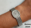 Diamond Bezel Watch | Luxury Diamond Dress Watch | Swiss Style Diamond Watch