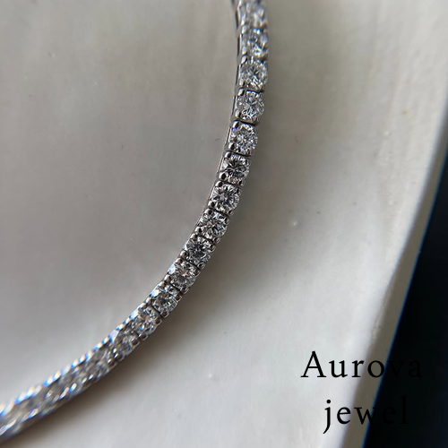 Round Diamond Tennis Bracelet | Classic Luxury Diamond Bracelet