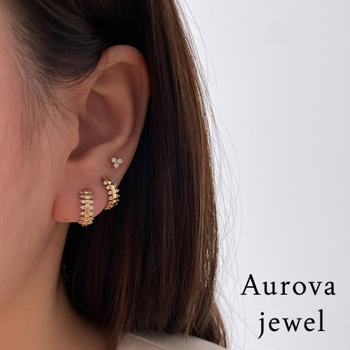 Diamond Hoop Earrings | Gold Huggie Diamond Earrings