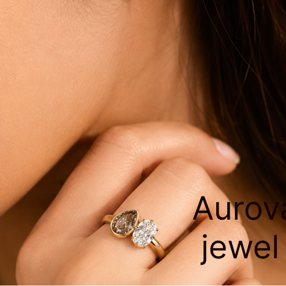 Pear & Oval Toi et Moi Diamond Ring | Two Stone Yellow Gold Ring