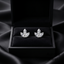Marquise Cut Diamond Floral Stud Earrings | Elegant Diamond Flower Earrings