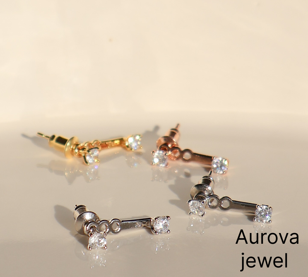 Diamond Jacket Earrings | Round Diamond Ear Jacket Earrings | 14K Gold Fine Jewelry