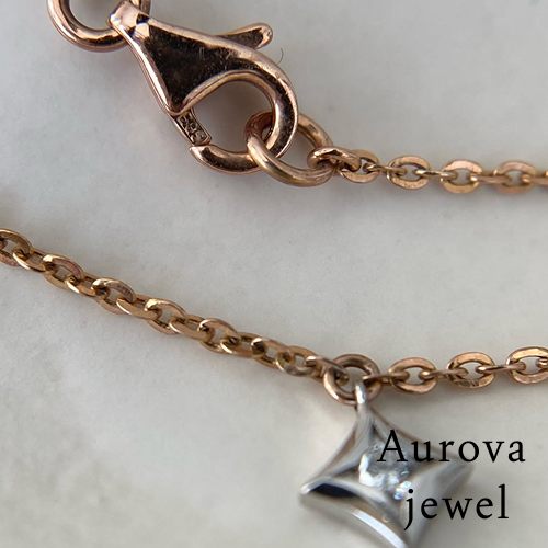 Floating Diamond Station Necklace | Princess Cut Diamond Necklace | 14K Gold Minimalist Necklace