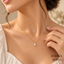 Pear Cut Solitaire Pendant Necklace, Gold Bezel Set Teardrop Jewelry, Dainty Bridal Necklace, Anniversary Gift for Her