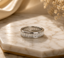 Emerald Cut Channel Set Diamond Eternity Band | Platinum Wedding Ring