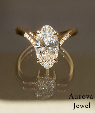 Aurora Marquise Ring – Gold Split Shank Designer Ring