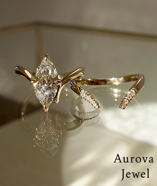 Celeste Marquise Bridal Set – Gold Curved Band Ring Set
