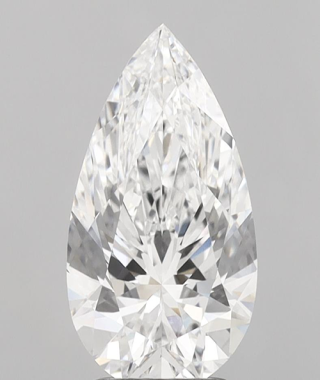 2.52 Carat Pear Loose Diamond VVS1 Clarity D Color