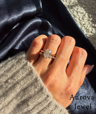 Marquise Halo Engagement Ring 2.50 CT –  Pave Diamond Style Gold Ring