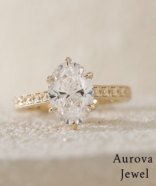 Vintage Oval Engagement Ring – Gold Designer Ring