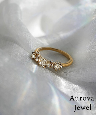 Delicate Cluster Band Ring – Minimal Gold CZ Ring