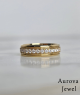 Double Row Diamond Style Band – Bold Gold Eternity Ring