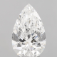 2.52 Carat Pear Loose Diamond VVS1 Clarity D Color