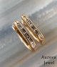 Luxury Baguette Cut Diamond Hoop Earrings in 14K Yellow Gold – Modern Channel Set Diamond Huggie Earrings for Women