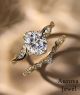 Luxury Heart Cut Diamond Engagement Ring and Twisted Diamond Wedding Band Set in 14K Yellow Gold – Romantic Bridal Ring Set for Women