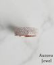 Luxury Pavé Diamond Eternity Band in 14K Rose Gold – Wide Statement Diamond Wedding Ring for Women