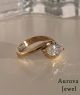 Luxury Cushion Cut Solitaire Diamond Engagement Ring in 14K Yellow Gold – Modern Twisted Statement Bridal Ring for Women