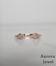 Luxury Princess Cut Diamond Open Ring in 14K Rose Gold – Modern Minimalist Geometric Statement Ring for Women