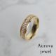 Luxury Round Brilliant Cut Diamond Wedding Band in 14K Yellow Gold – Elegant Channel Set Anniversary Ring for Women