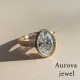 Luxury Oval Cut Halo Diamond Engagement Ring in 14K Yellow Gold – Vintage Inspired Pavé Bridal Ring for Women