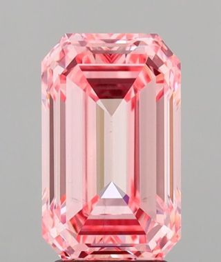 2.51 CT Emerald Cut Pink Loose Diamond | VS2 Clarity | Certified Natural Diamond