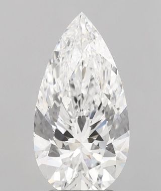 2.52 CT Pear Cut Loose Diamond | D Color VVS1 Clarity | Certified Natural Diamond