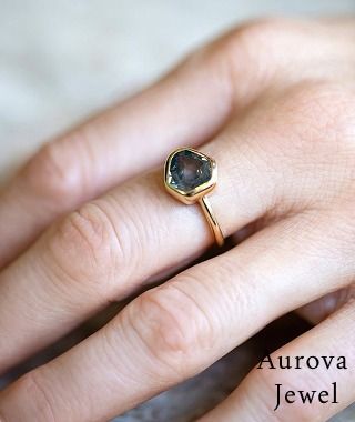 Luxury Antique Cut Bezel Set Diamond Ring in 14K Yellow Gold – Vintage Inspired Solitaire Engagement Ring for Women