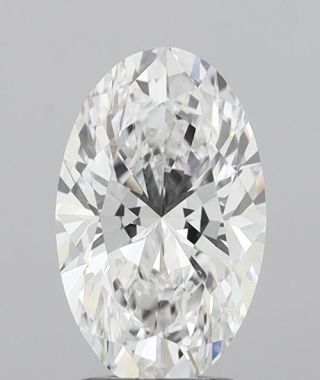 2.03 CT Oval Cut Loose Diamond | D Color VVS2 Clarity | Certified Natural Diamond